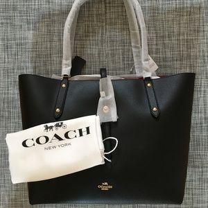 COACH Market Tote - Black - NWT! +swag